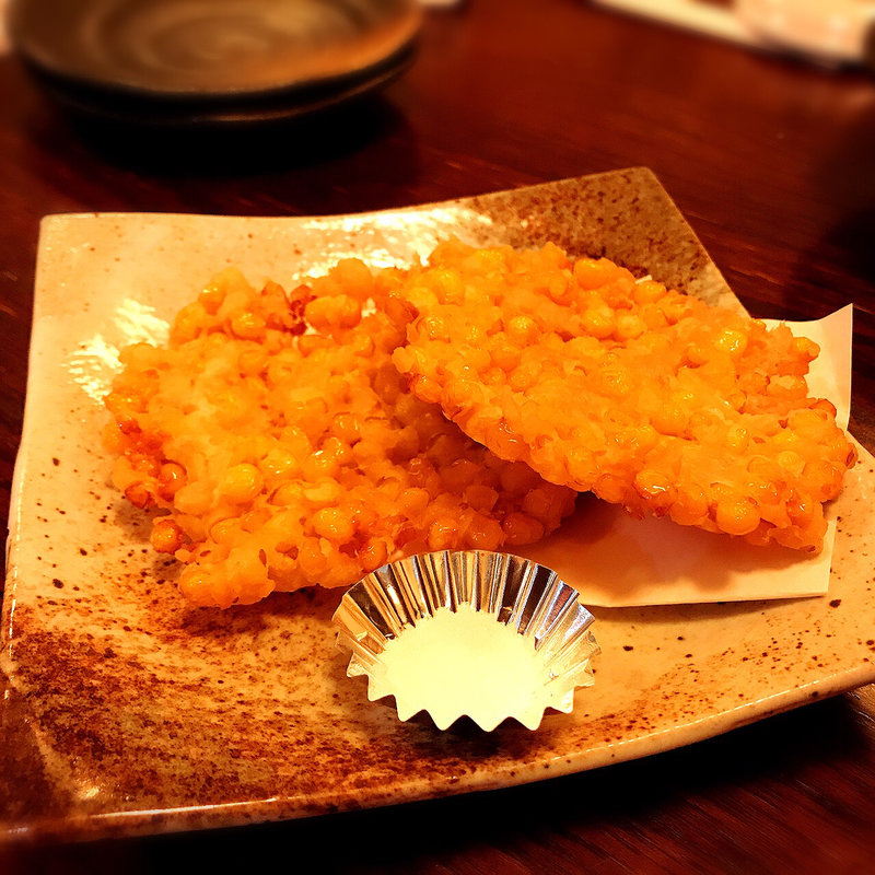 トウモロコシかきあげ(いろは寿司 本店)