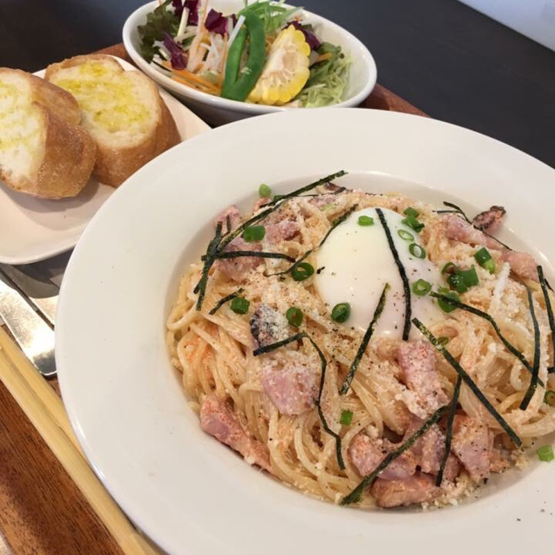 明太子のクリーム冷製パスタ(カフェニュートラル)