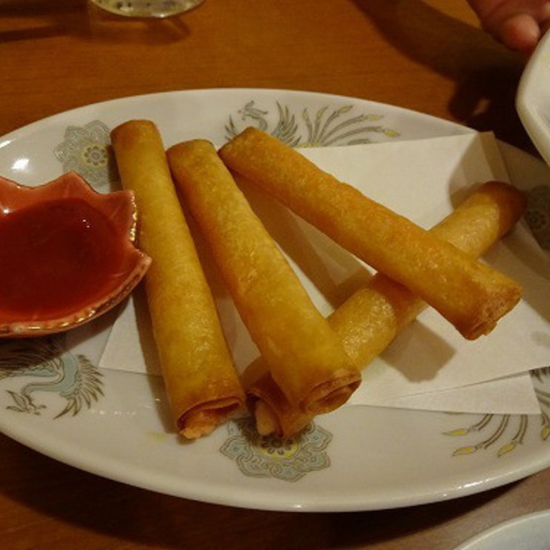 明太とチーズのスティック春巻(遊季亭)