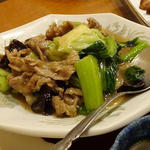 牛肉と青菜のカキソース炒め(遊季亭)
