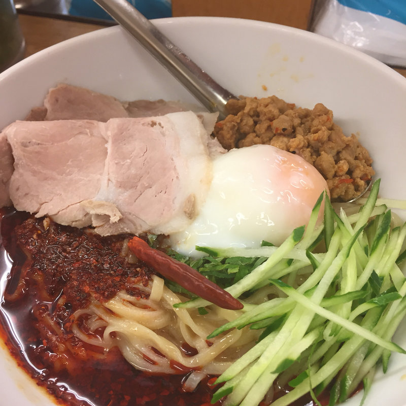 冷やし麻辣担々麺(ラーメン横綱 堺鳳店)