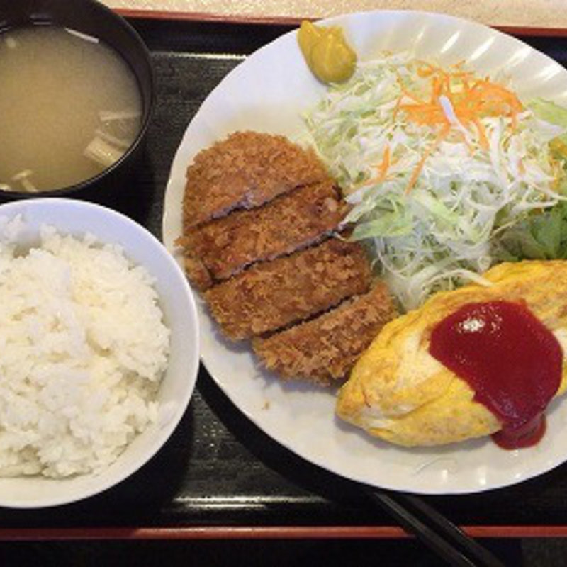 メンチカツ・オムレツ(千味レストラン)