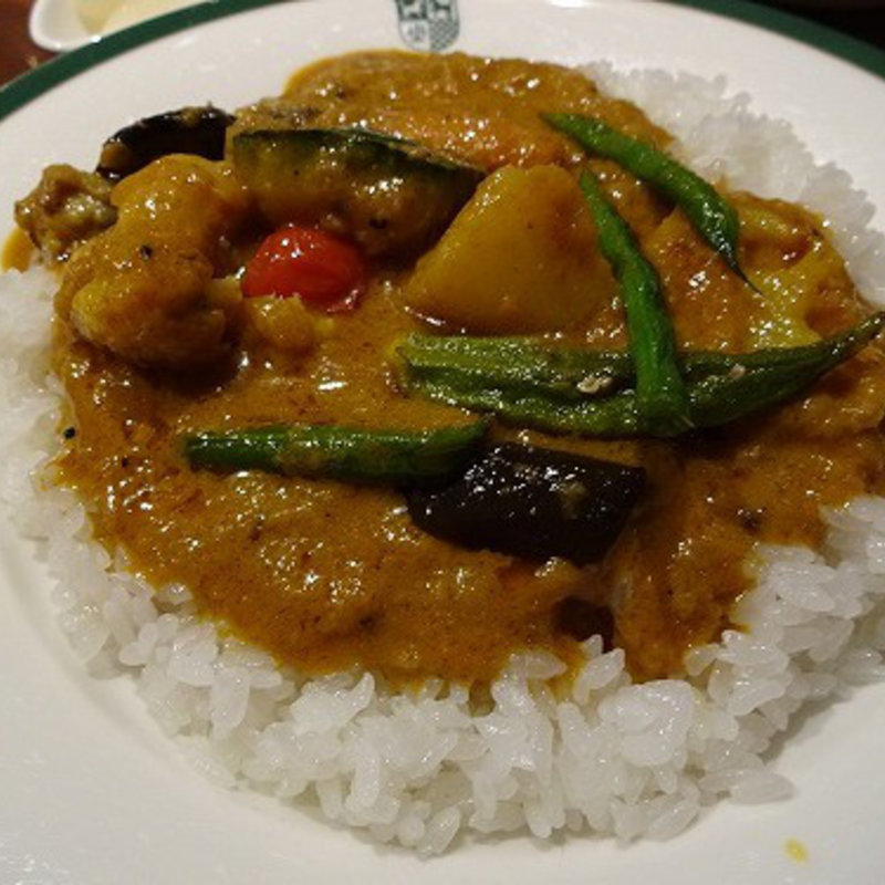 野菜カリー　サラダドリンク付きセット(新宿中村屋Manna)