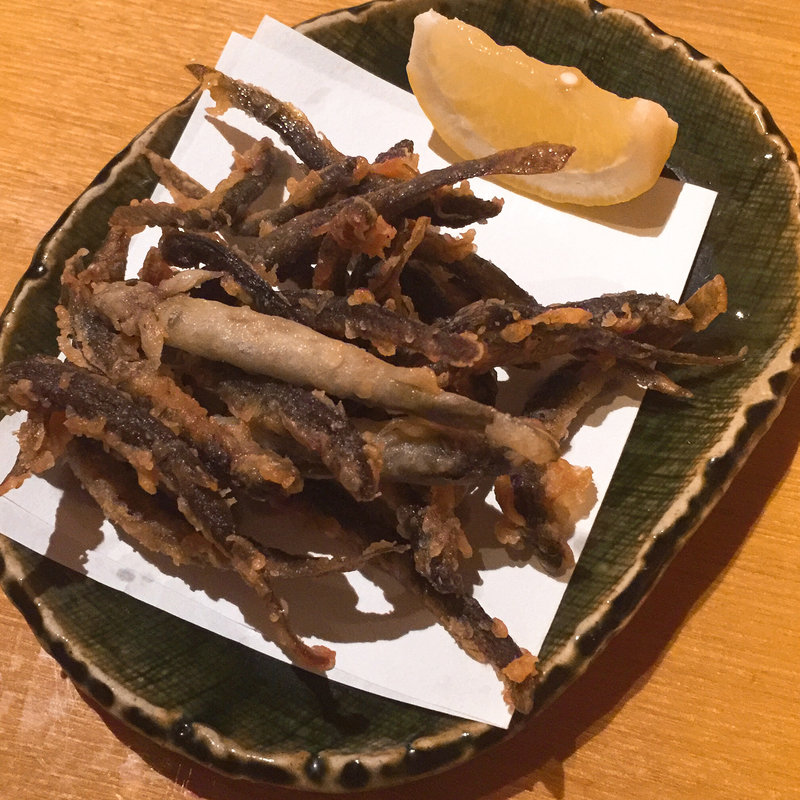 どじょうの唐揚げ(蕎楽亭)