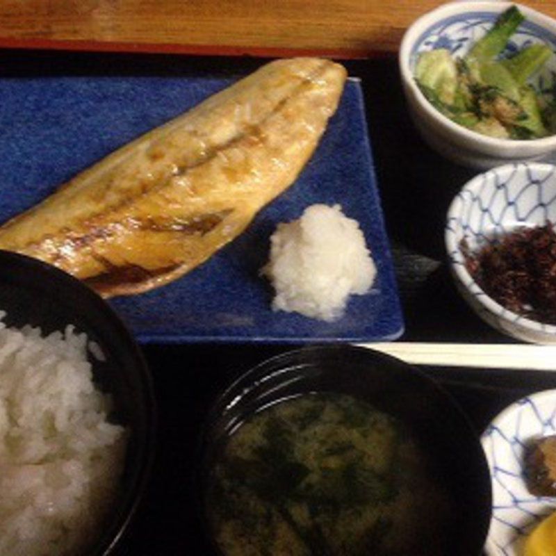 鯖の文化干し定食(高はし)