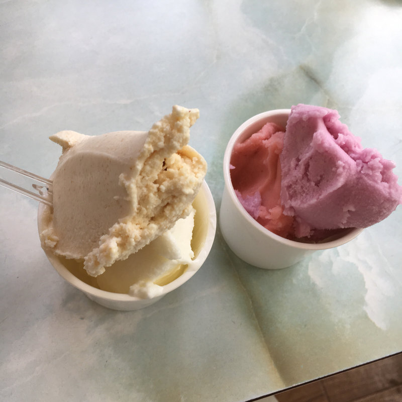 ダブル(きな粉アンド塩クリーム)(あいす工房さなえ )