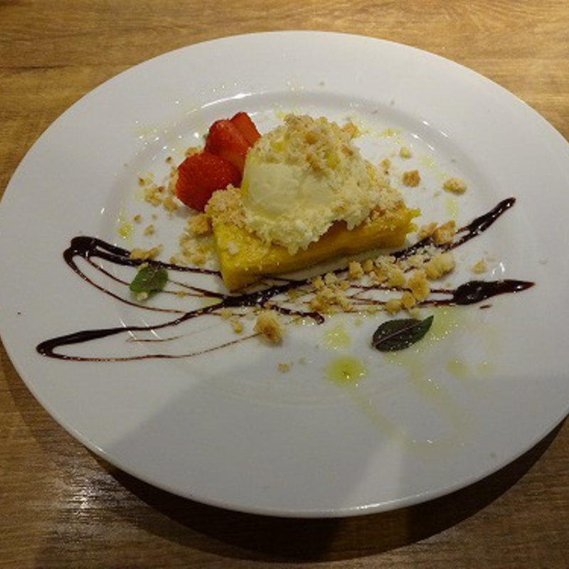 濃厚カボチャプリン　バニラアイス添え(トスカーナ鶴見シァル店 )