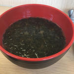 焼きバラ海苔の味噌汁