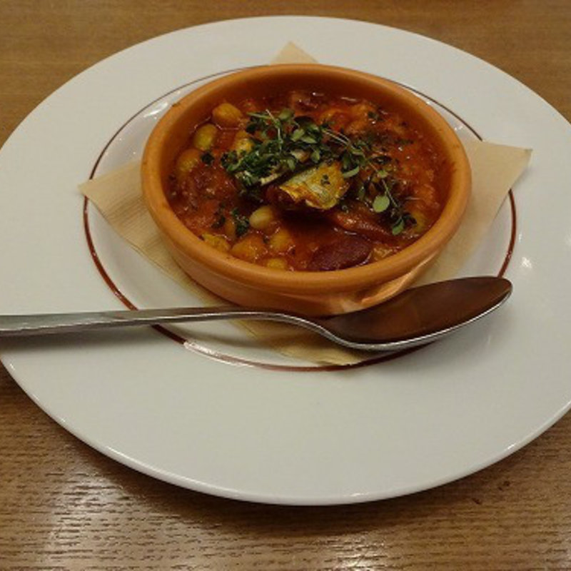 スモークサーディンとお豆の煮込み(フレンチーナ 横浜ベイクォーター店)