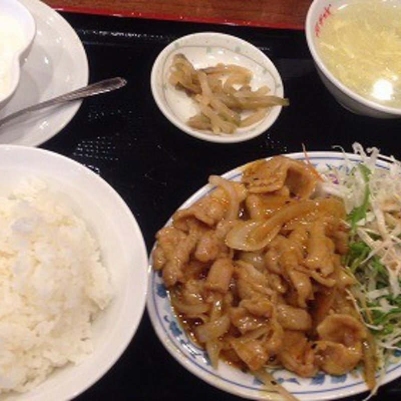 日替わり定食・四川風しょうが焼き(阿里城 晴海トリトン店)