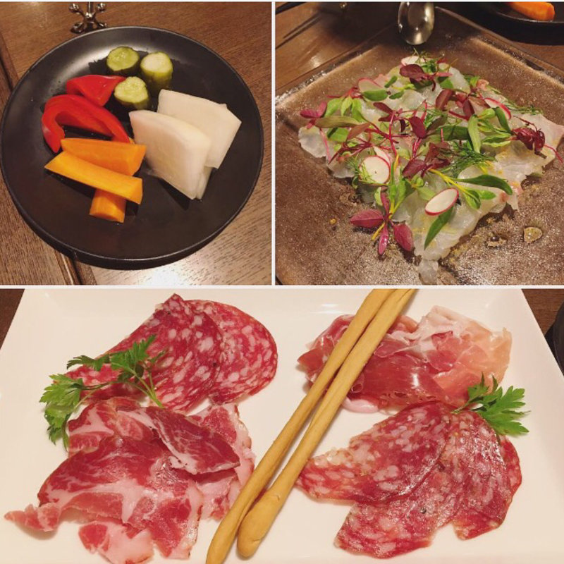 生ハム サラミ盛り合せ(千駄木 露地 )