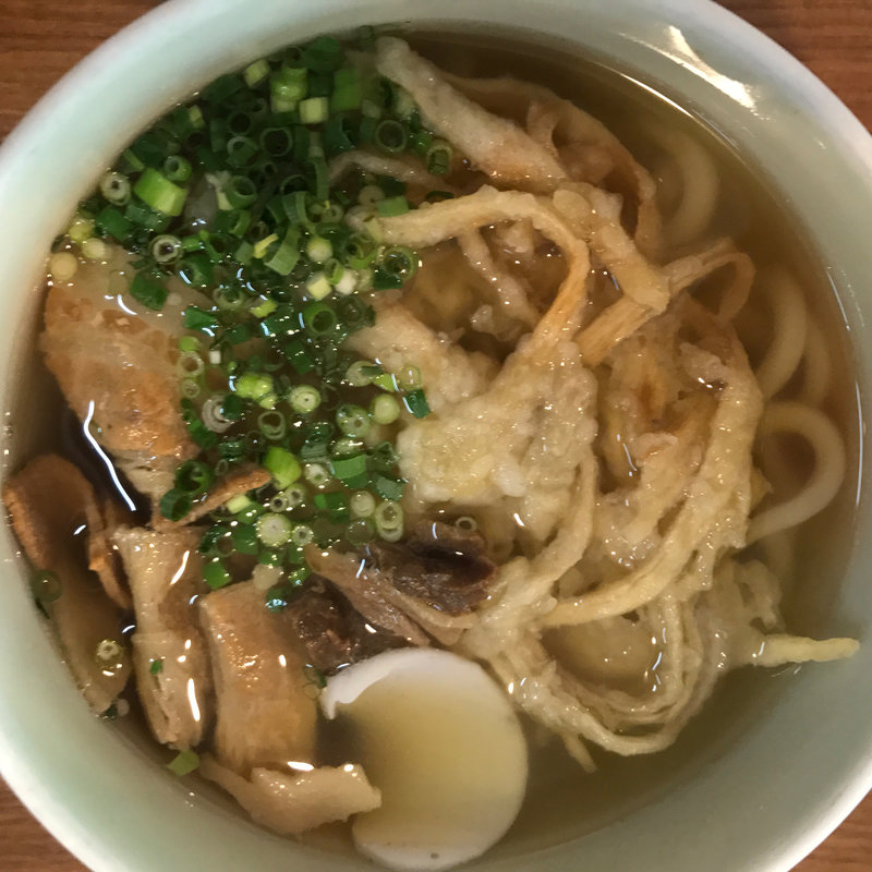 ゴボウ天肉うどん(山小屋 )