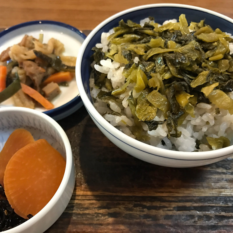 高菜ごはん(山小屋 )