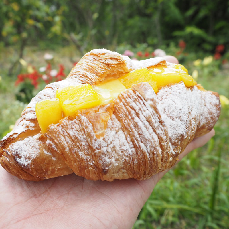 マンゴーのクロワッサン(期間限定)(ウララカベーカリー)
