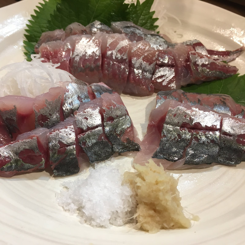アジの刺身(業平 仁)