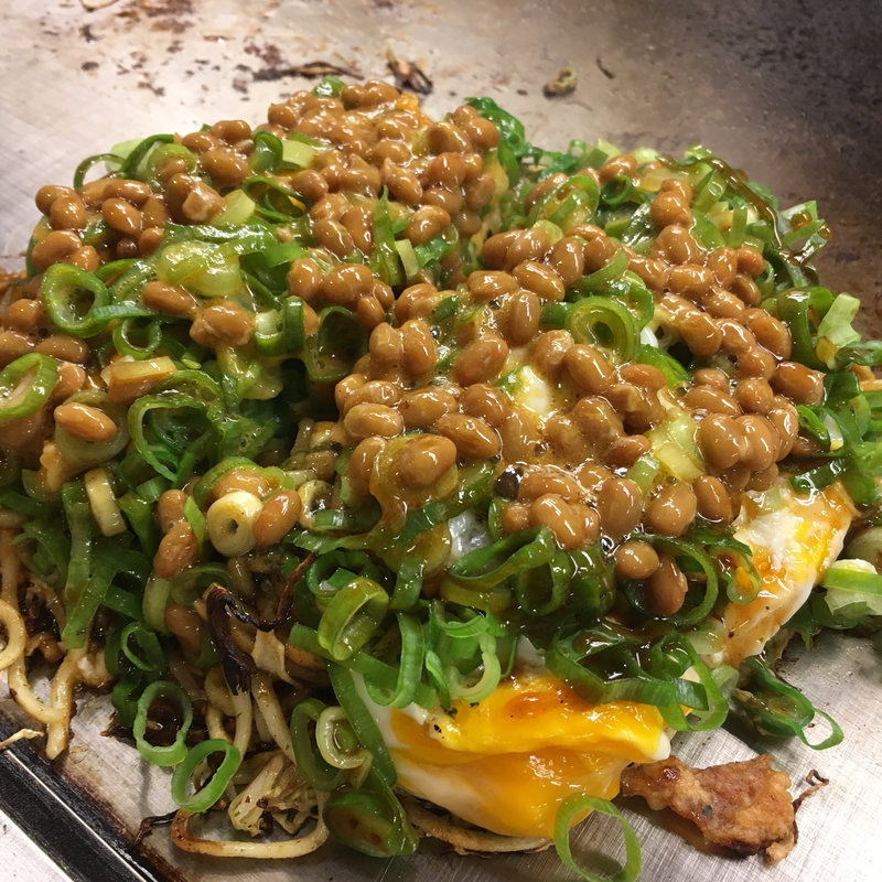 お好み焼き（＋納豆）(おやじのK)