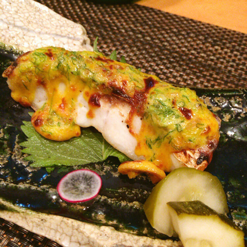 鯛の黄身マヨネーズ焼き(いわ月 （イワヅキ）)