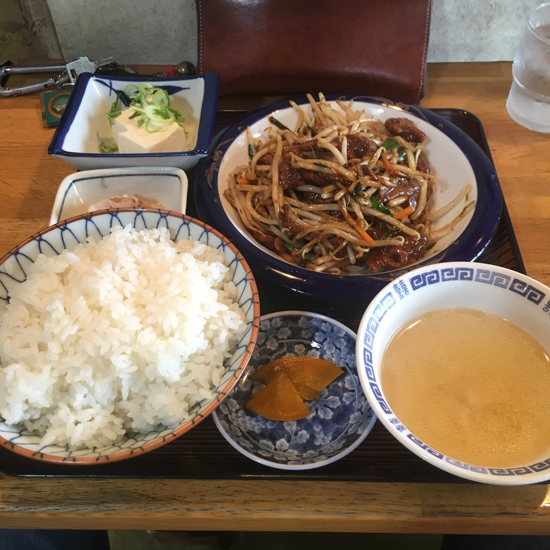 レバニラ炒め定食(中華料理 なかみち )