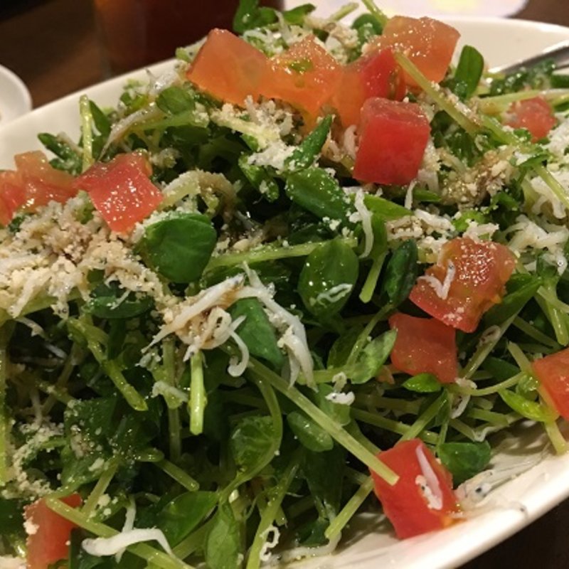 シラスと豆苗のサラダ(彩波)