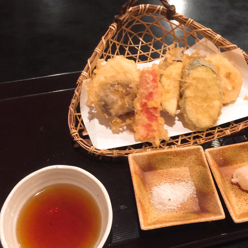 野菜の天ぷら(そばと季節の御膳 武蔵坊)