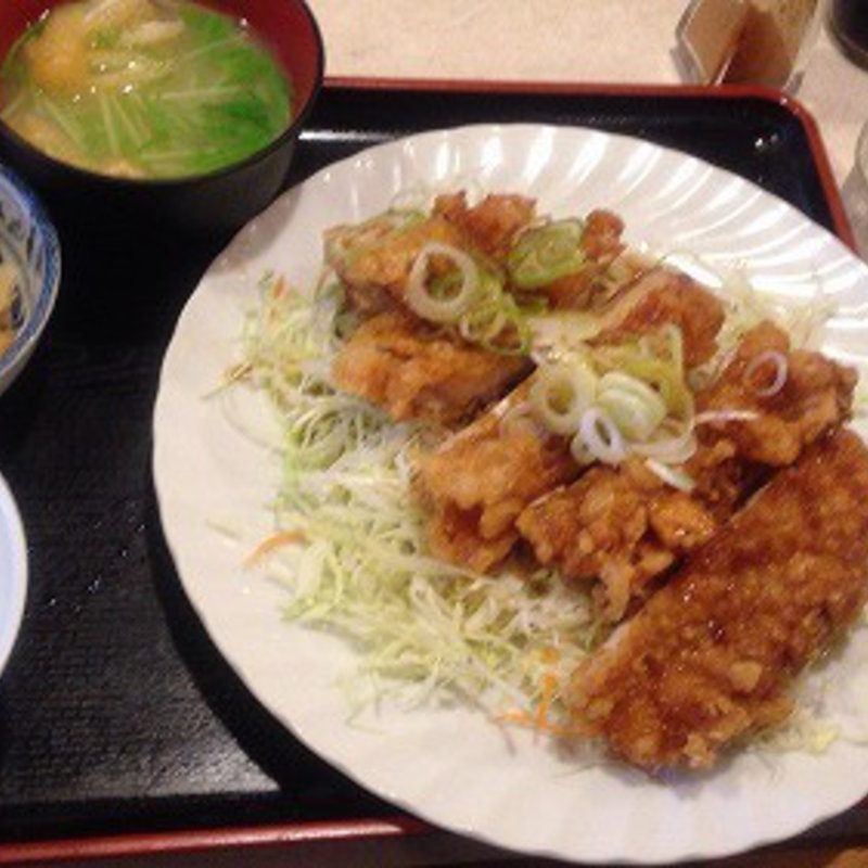 中華・鶏唐揚げ定食(千味レストラン)