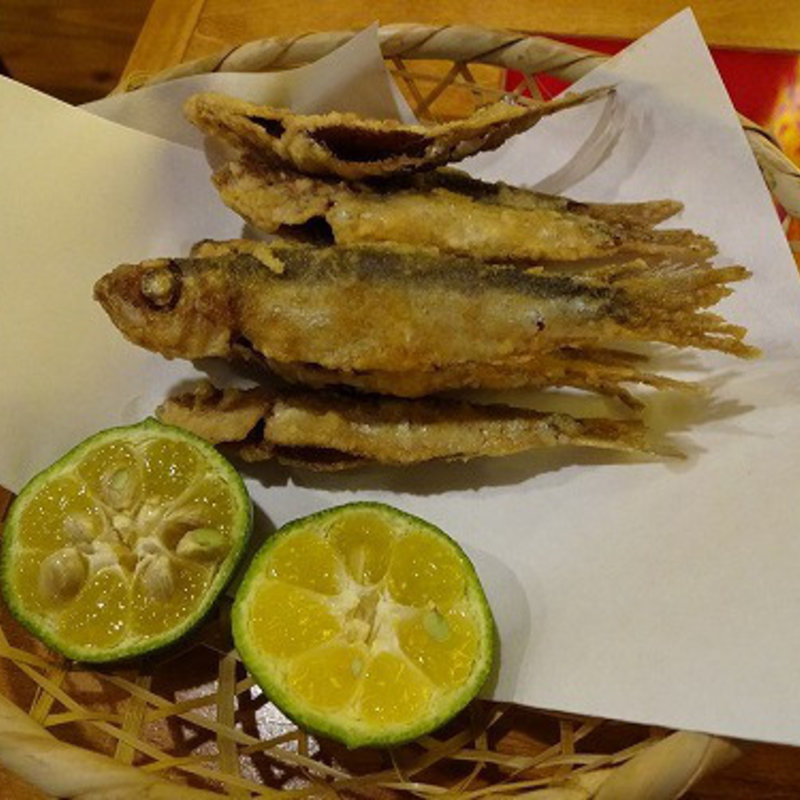 みじゅんの素揚げ(やいま料理 びん玉家)