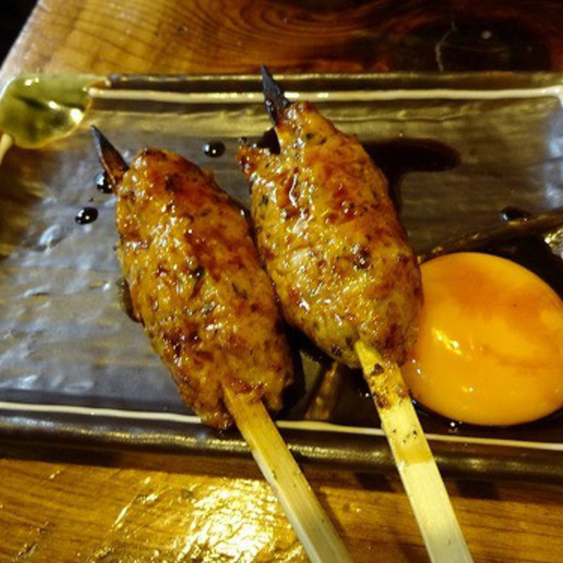 月見つくね2本(炭焼 鳥佳)