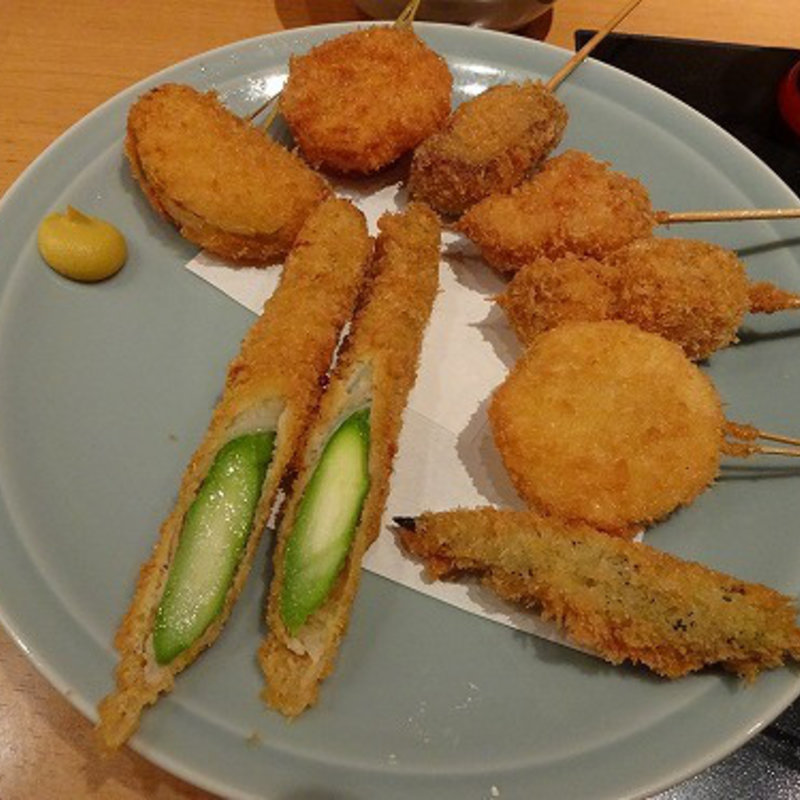 魚屋の串揚げ 8本セット (魚王KUNI 下北沢)