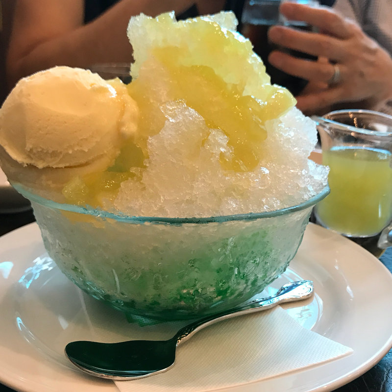 フレッシュメロンかき氷(ルポーゼすぎ)