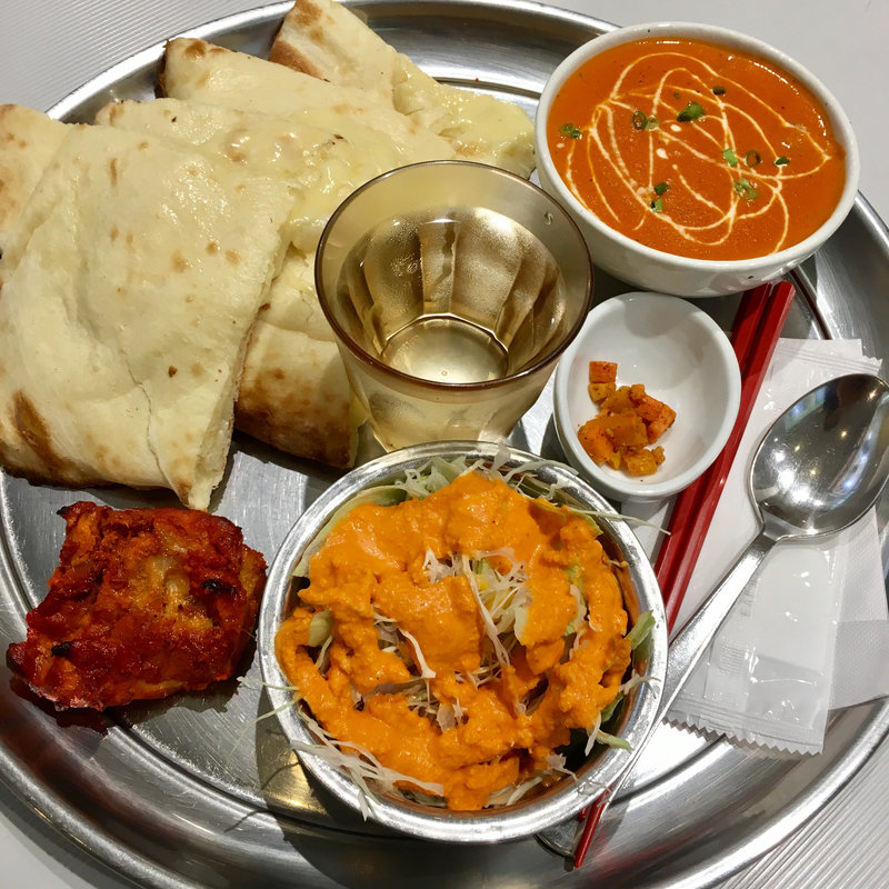 チーズナンセット(ナマステガネーシャマハル神戸ハーバーランド本店)