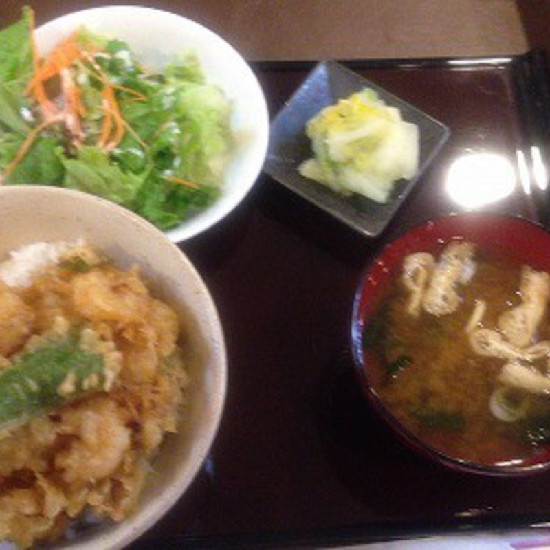 かき揚げ天丼(ガーデンテラス )
