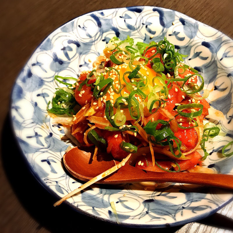 まぐろユッケ(タイガー餃子会舘 中目黒店)