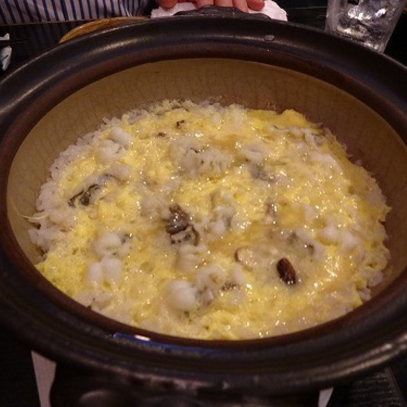 ハモと松茸の雑炊(あざみ)