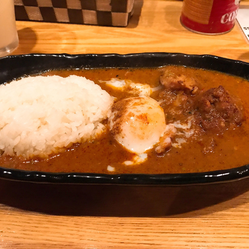 チキンカリー (ルー大盛、温泉たまご)(三茶カリーZAZA 2号店)