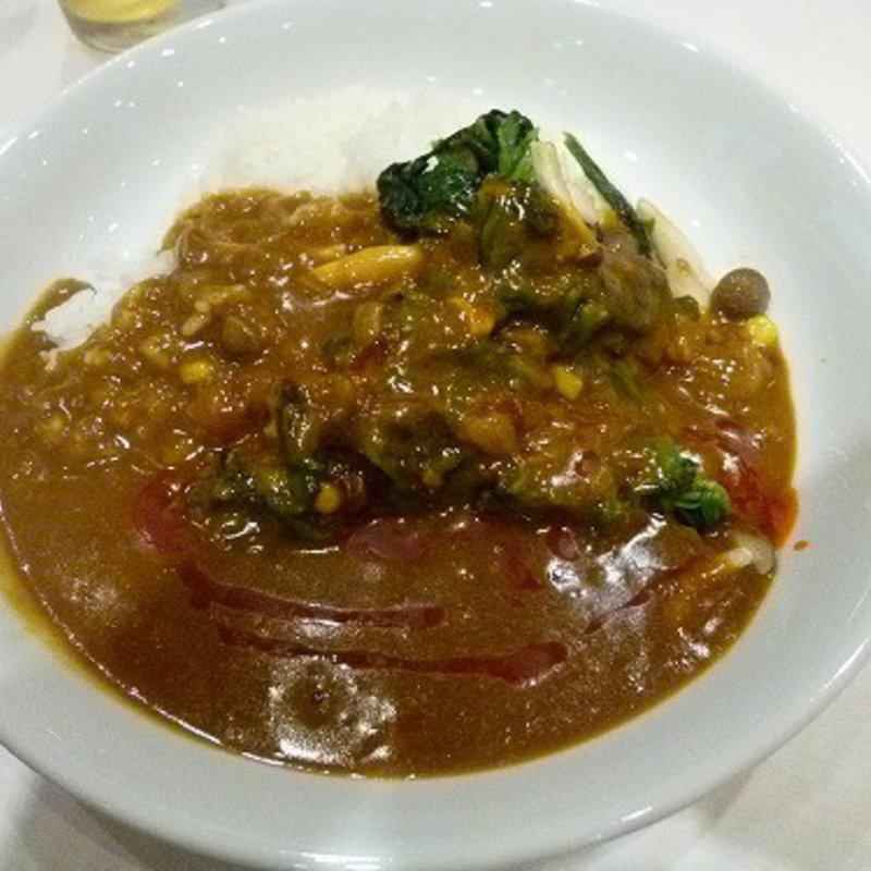 ほうれん草とキノコのカレー(カレーハウスリオ 相鉄ジョイナス店)