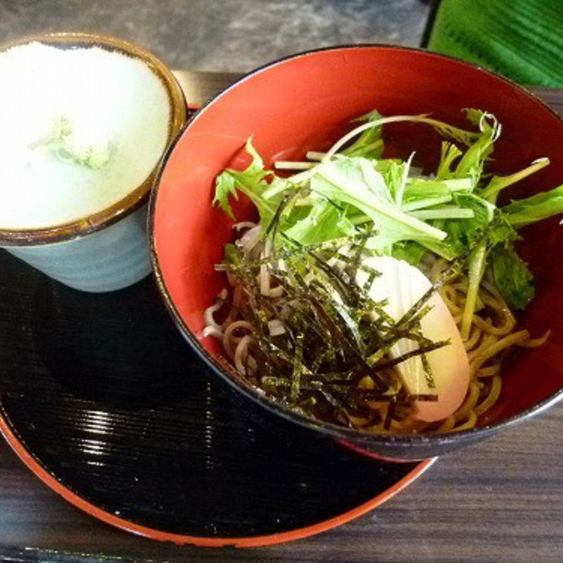 ミニ・冷たいそば(網元おおば （おおば）)