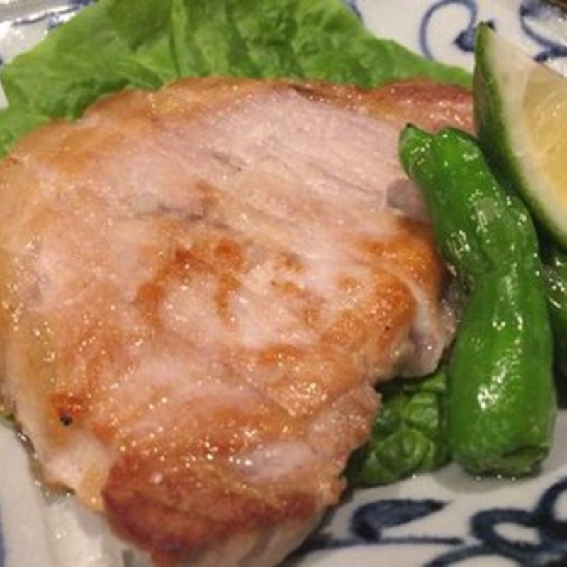 「天草梅肉ポーク」ロースの岩塩焼き(瑠璃庵 （るりあん）)