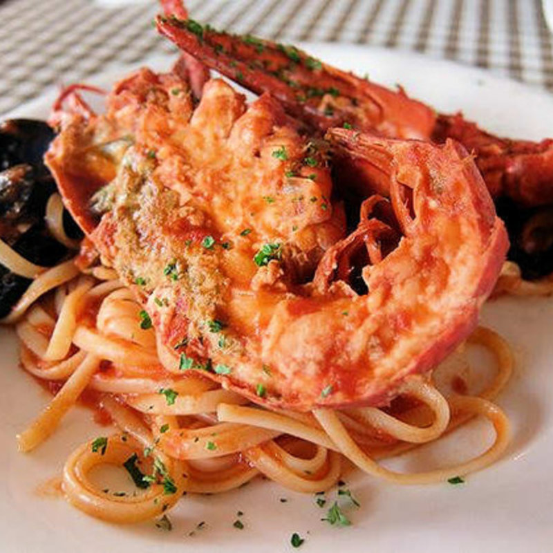 「活オマール海老のリングイーネ」のセット(タンポポ （TANPOPO）)