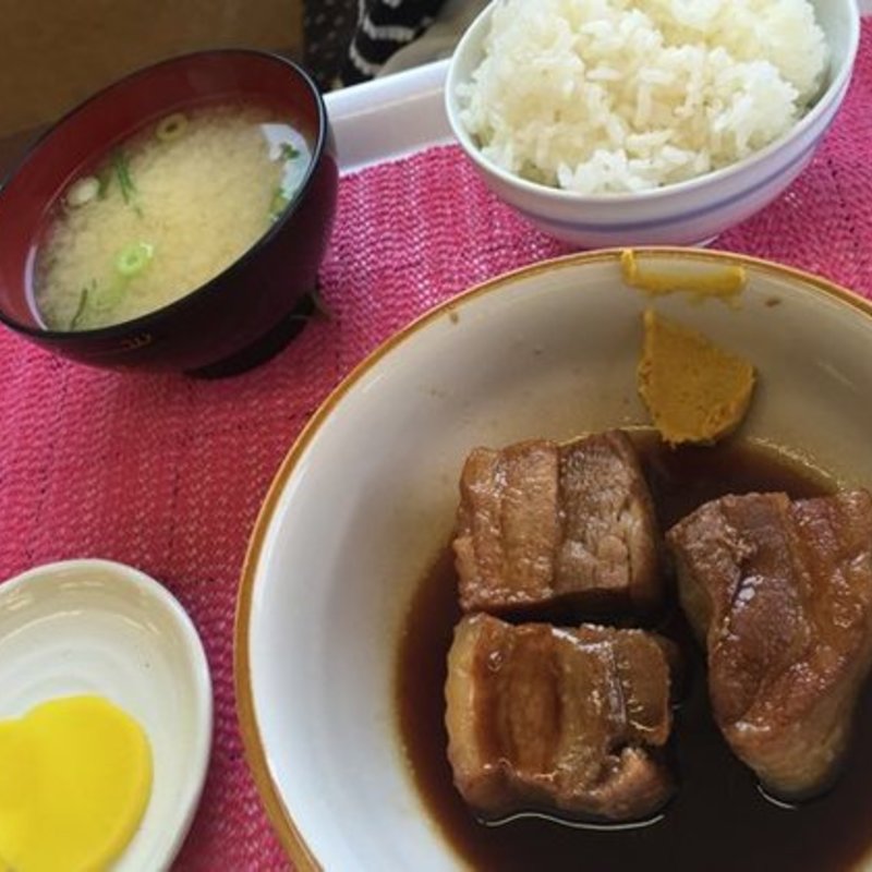 豚角煮定食(わかな )