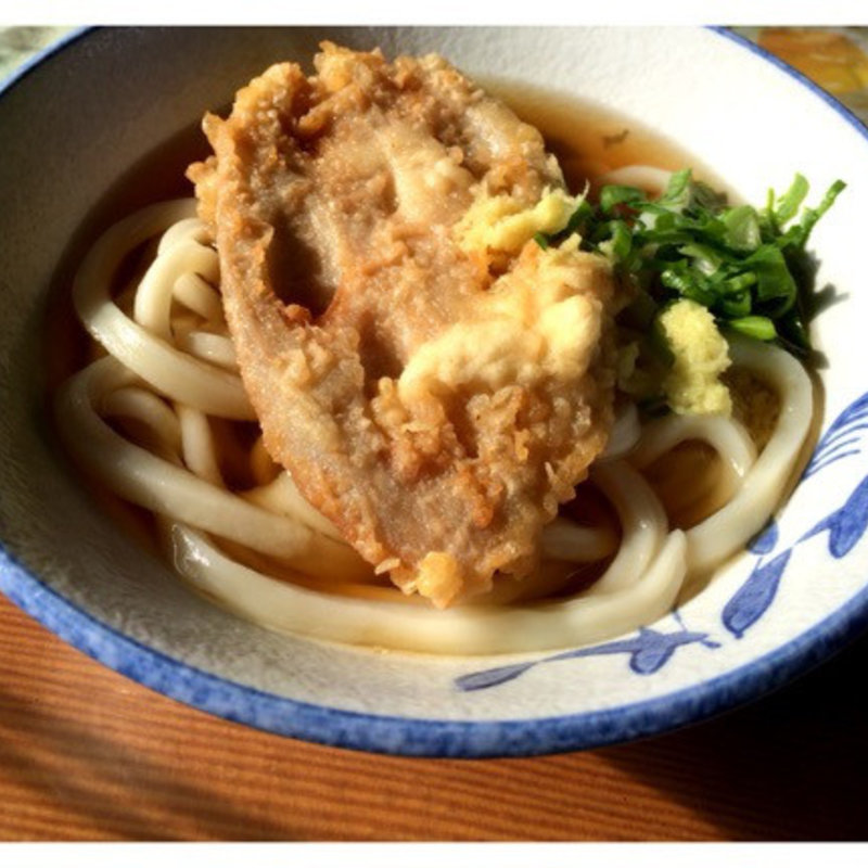 レンコン天ぷら(坂出・山下うどん店)