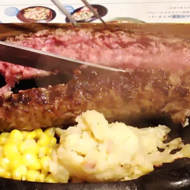 極み炭焼がんこハンバーグ（250g）(ステーキハウス ブロンコビリー高津久末店)