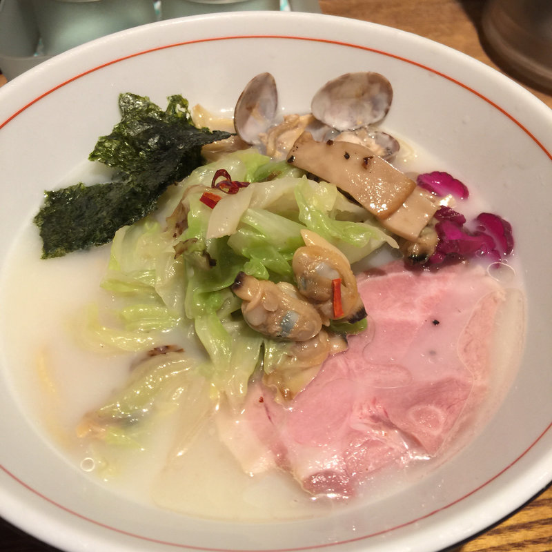 アサリと豆乳ラーメン(麺と心 7 )