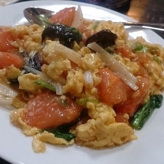 トマトと玉子炒め(中華料理 源)