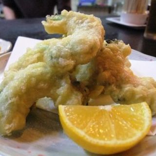 ゴーヤの天ぷら(魚や なべいち)