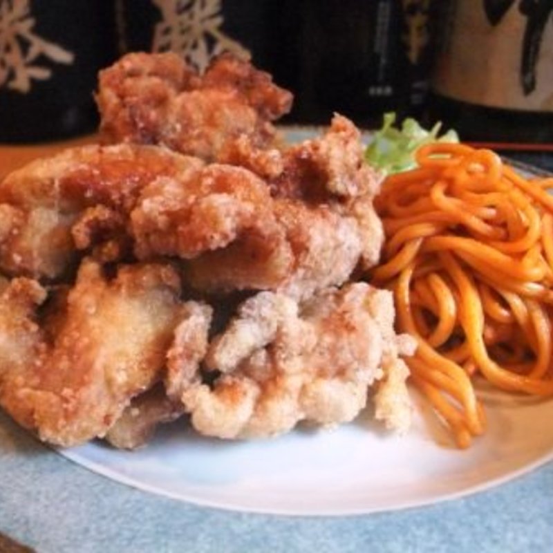 唐揚げメガ盛り定食(食楽酒遊 ちゃらんぽらん)