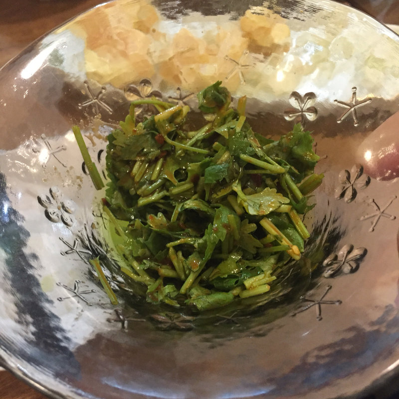 パクチーキムチ(ちー坊のタンタン麺 阿波座店)