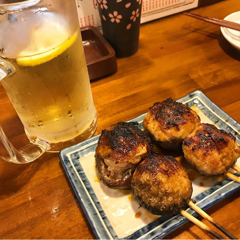 　肉詰めしいたけ(のんき 赤羽店 （もつやき のんき）)
