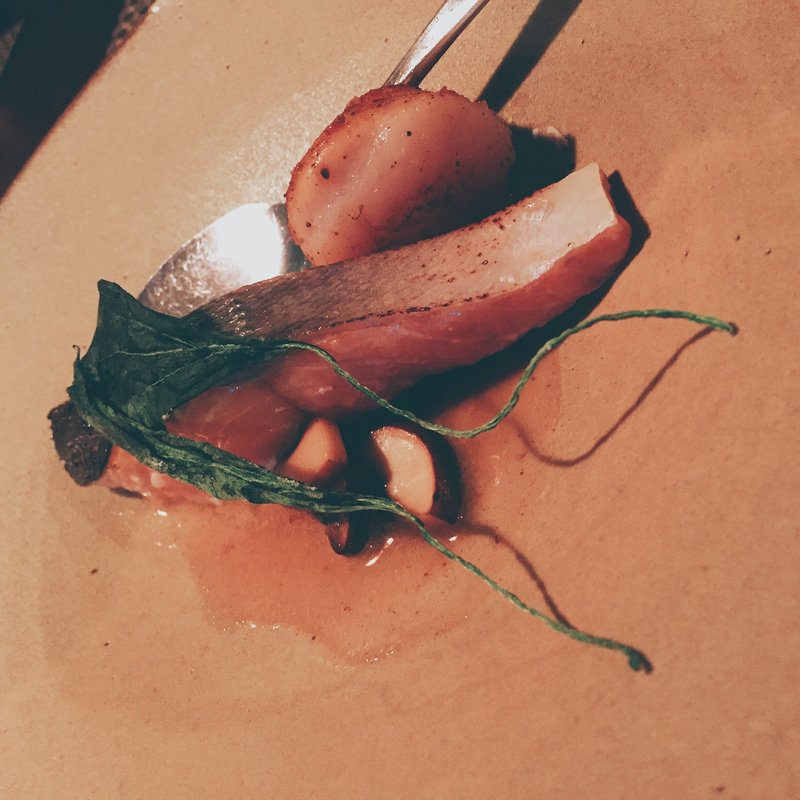 サクラマスと帆立のコンフィ(ビーバー （Beaver）)