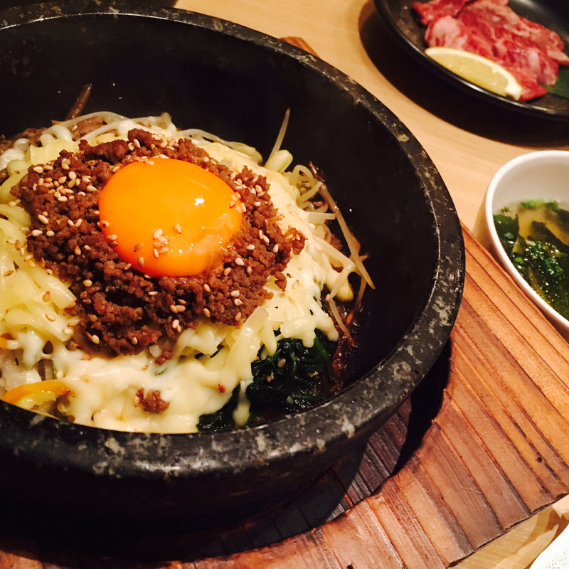 石焼チーズビビンバ(白飯)(牛王 宮崎店 )