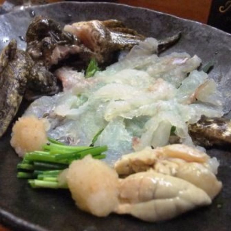 おこぜの活造り(歓山)